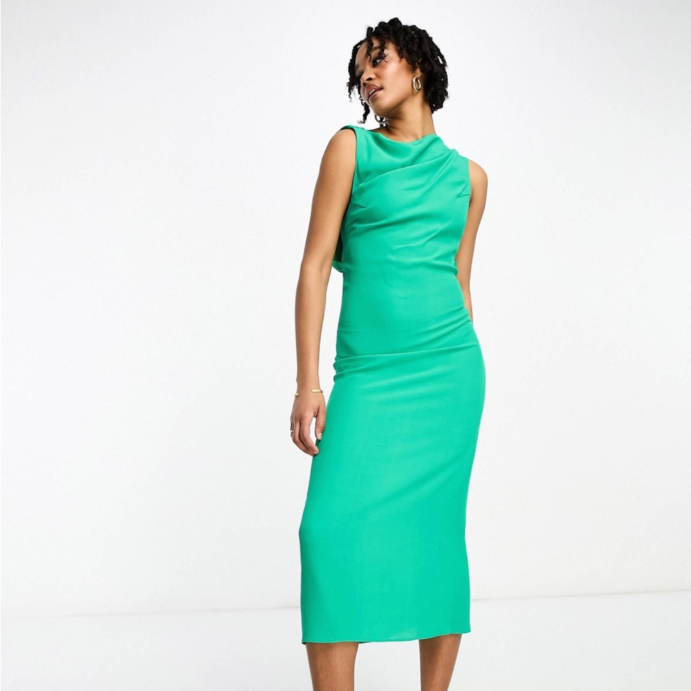 ASOS Green Midi Dress NWT